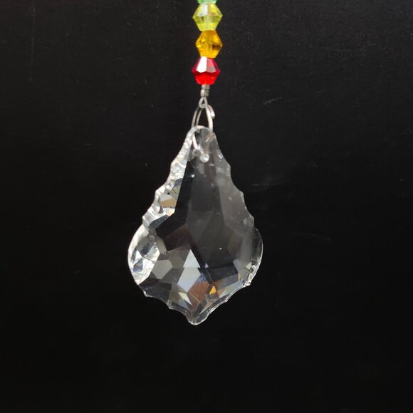 Rainbow Chakra Dragonfly Crystal Suncatcher Light Reflector - Picture 2 of 9